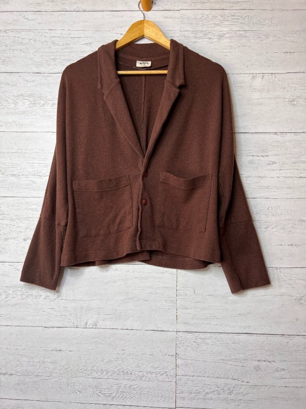 Pact Cardigan Womens Size XS Chocolate Brown 100% Organic Cotton Button Down